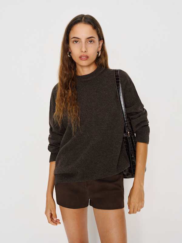 Fabian Crew Sweater - Espresso